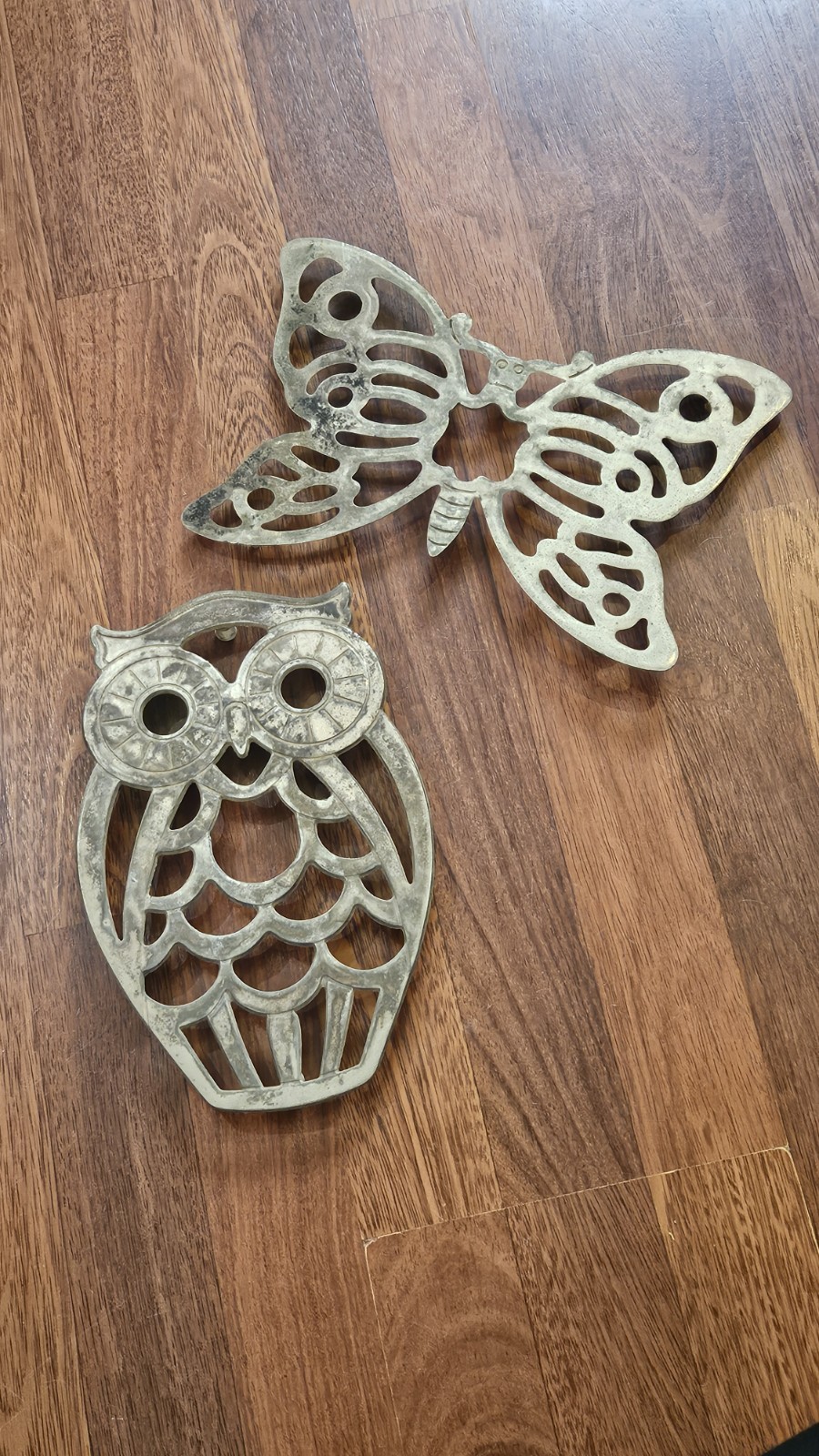 Vintage Silver Owl Leonard Butterfly E.B. Rogers Italy Tarnished Unique 