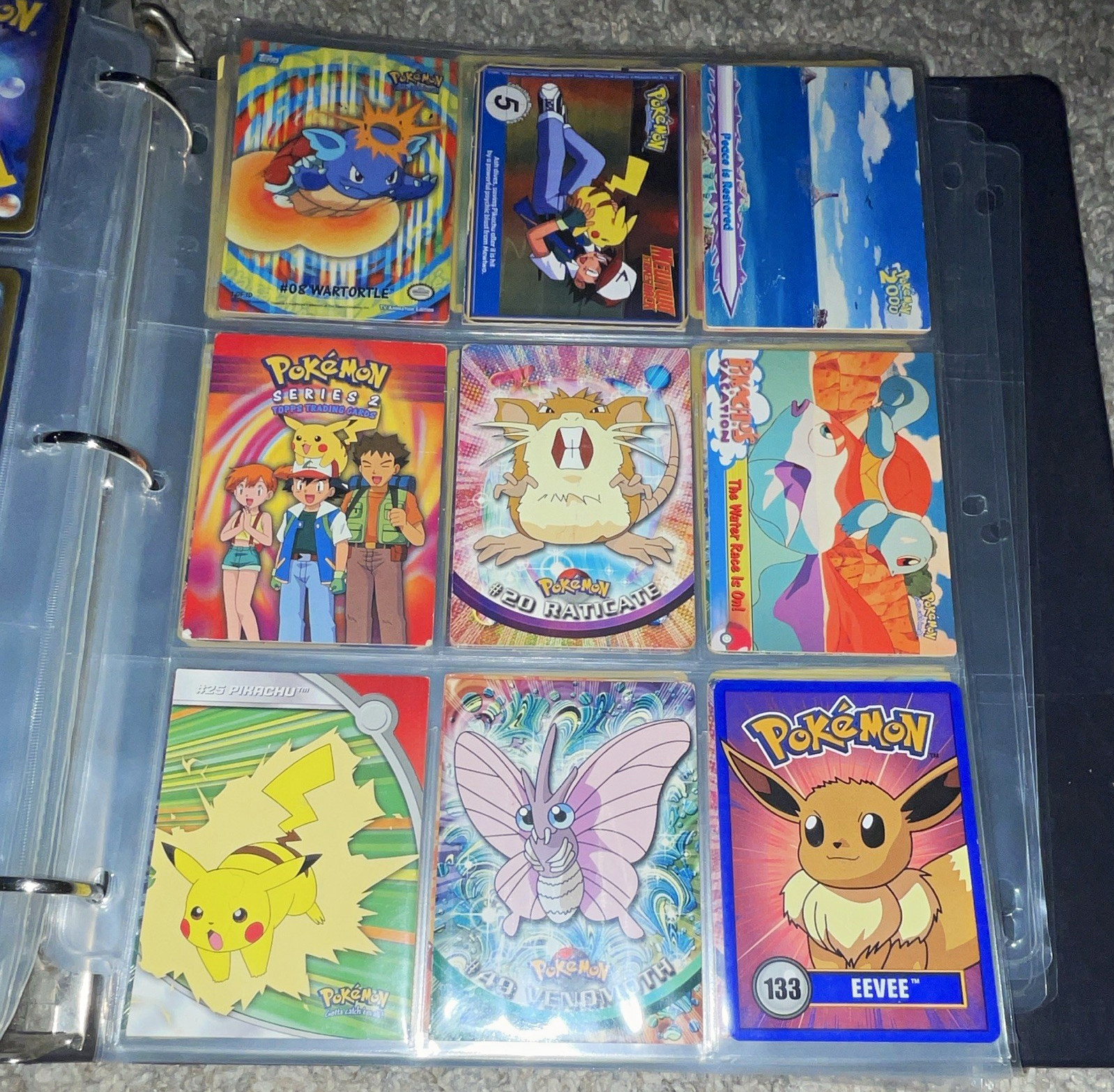 Topps Pokémon Series 2 2000 Trading Card Lot 9 Cards