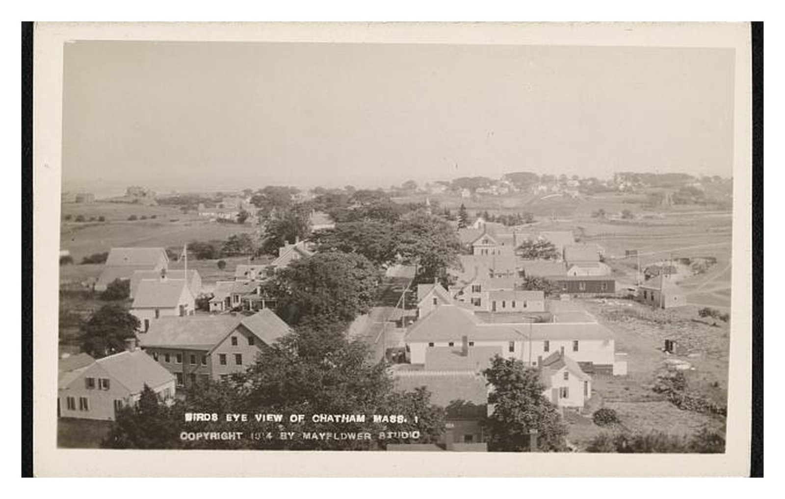 Chatham Massachusetts Birds Eye View Standard Postcard