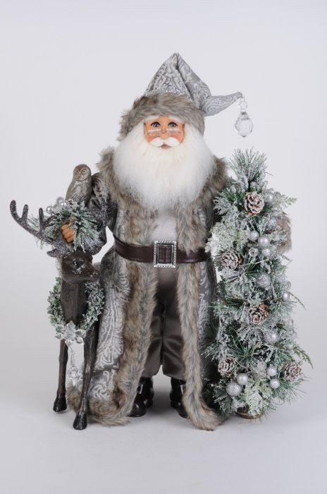 Karen Didion Originals The Lighted Snow Covered Wilderness Santa CC16-259