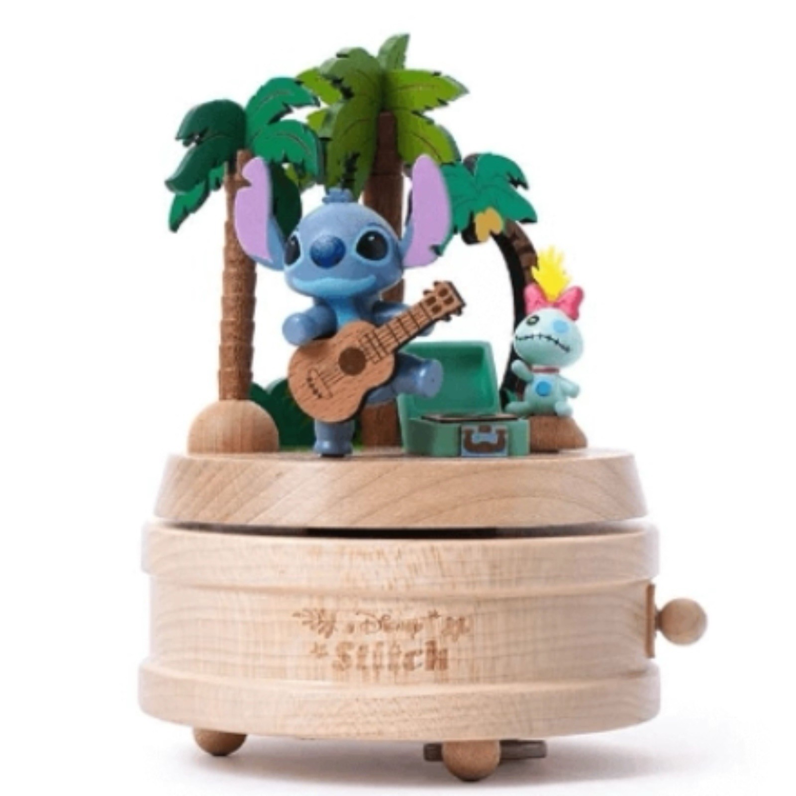 Wooderful Life Disney Stitch Multi Rotate Music Box New Sealed Imported