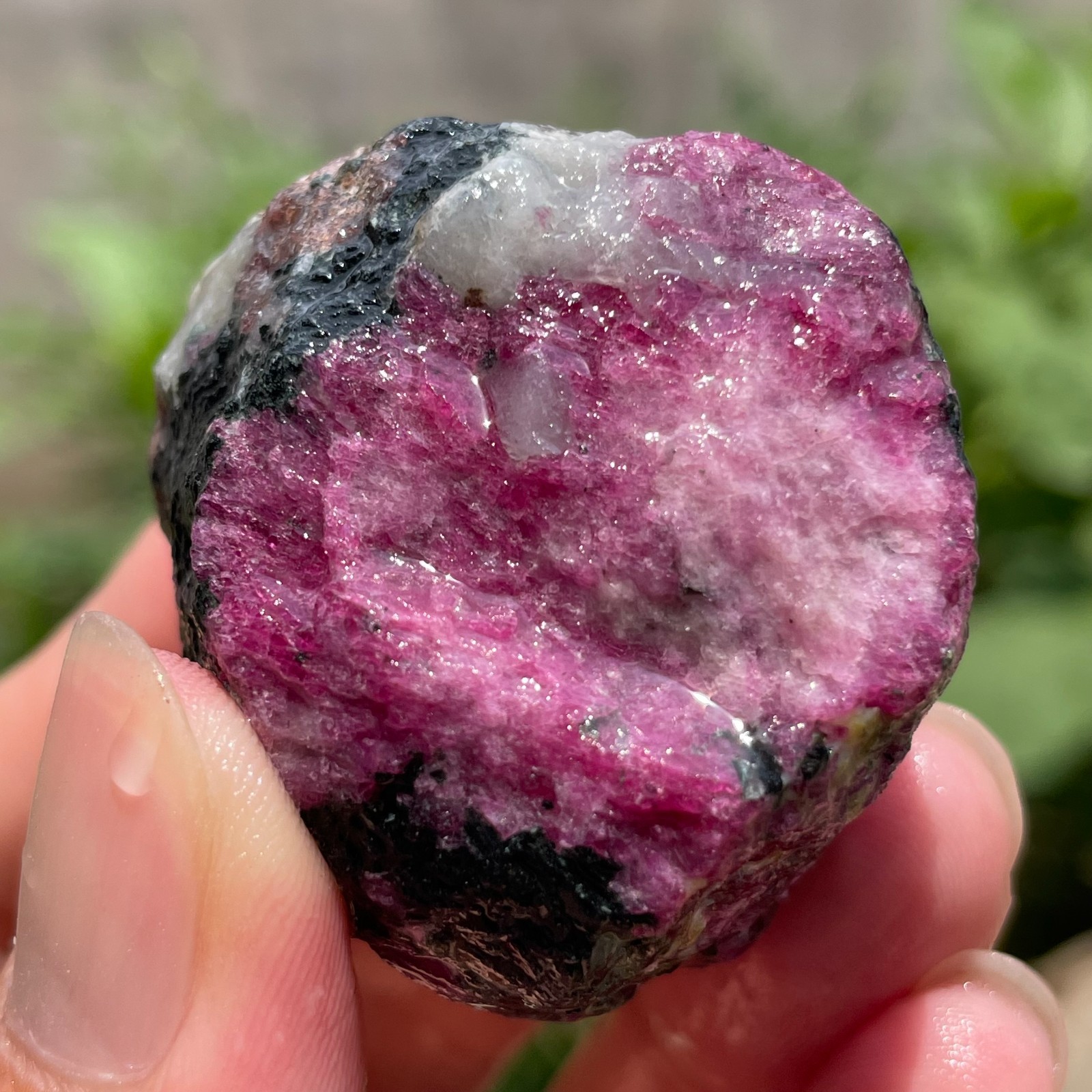 88g Natural Ruby Zoisite Quartz Crystal Rough Mineral Specimen Healing