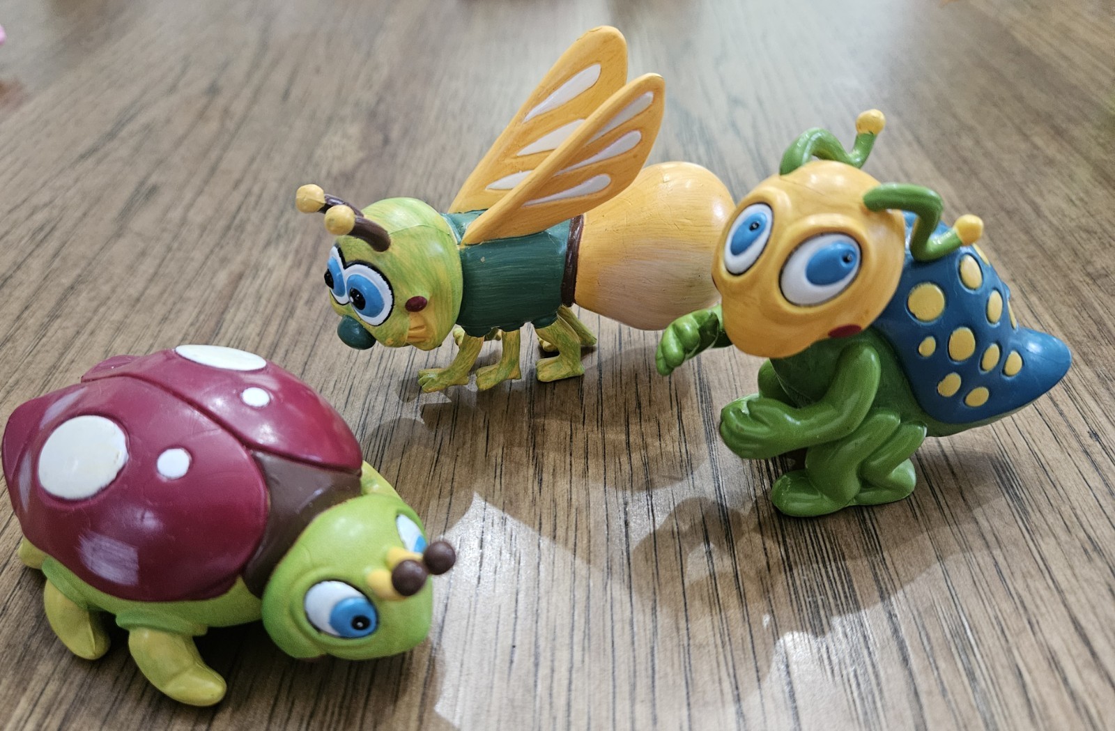 Vintage 1994 House Of Lloyds Caterpillar, Grasshopper, Lady Bug Pvc