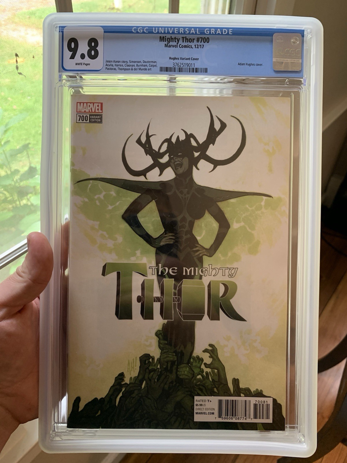 Mighty Thor #700 (2017) CGC 9.8 Adam Hughes 1:100 Variant Cover
