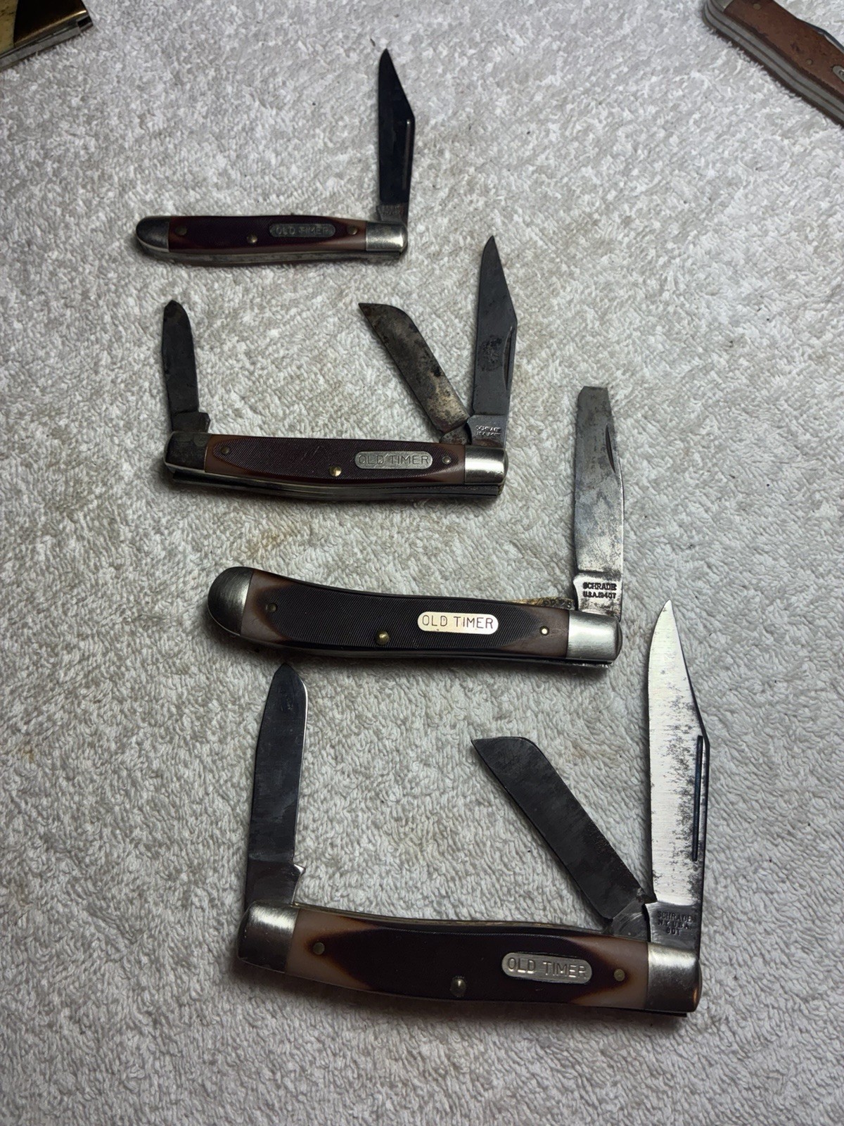 Vintage Pocket knives Schrade Old Timer Knife Lot 4: open to offers, ASAP 