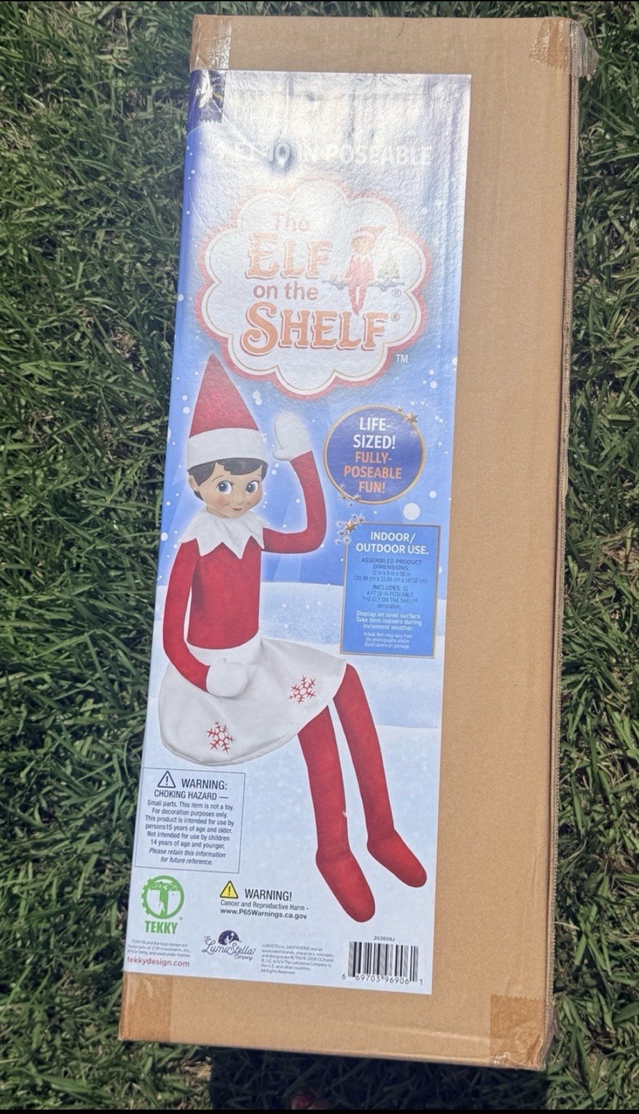 BRAND NEW Lowes 5 Foot (4' 10') Poseable Elf On A the Shelf Same Day Ship