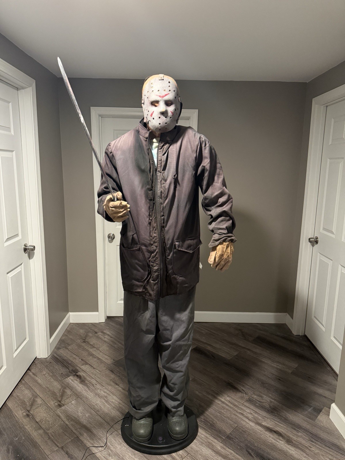 Gemmy Spirit Halloween Jason Voorhees Animatronic Life Size Read Description