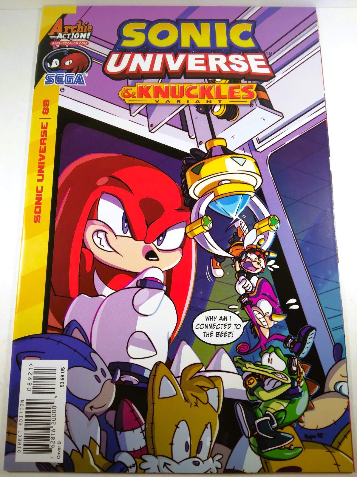 💫💥 SONIC UNIVERSE #89 KNUCKLES VARIANT B SEGA THE HEDGEHOG TAILS ARCHIE IDW VF