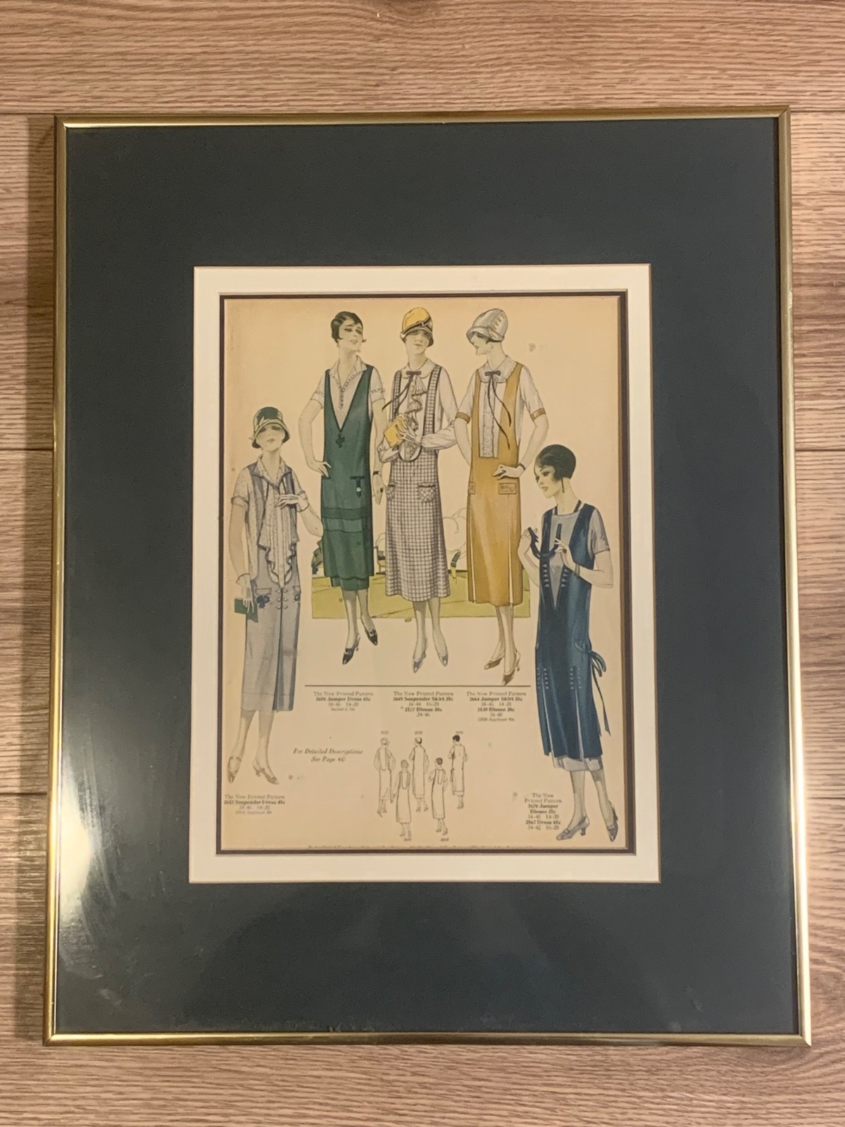 1925 Pictorial Review Original Flapper Fashion Sewing Pattern Magazine Ad Art