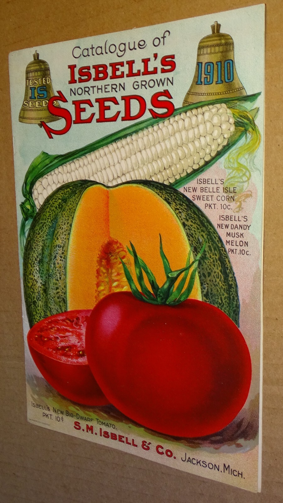 COVERS ONLY - 1910 S.M. Isbell's Seed Catalouge - Jackson Michigan