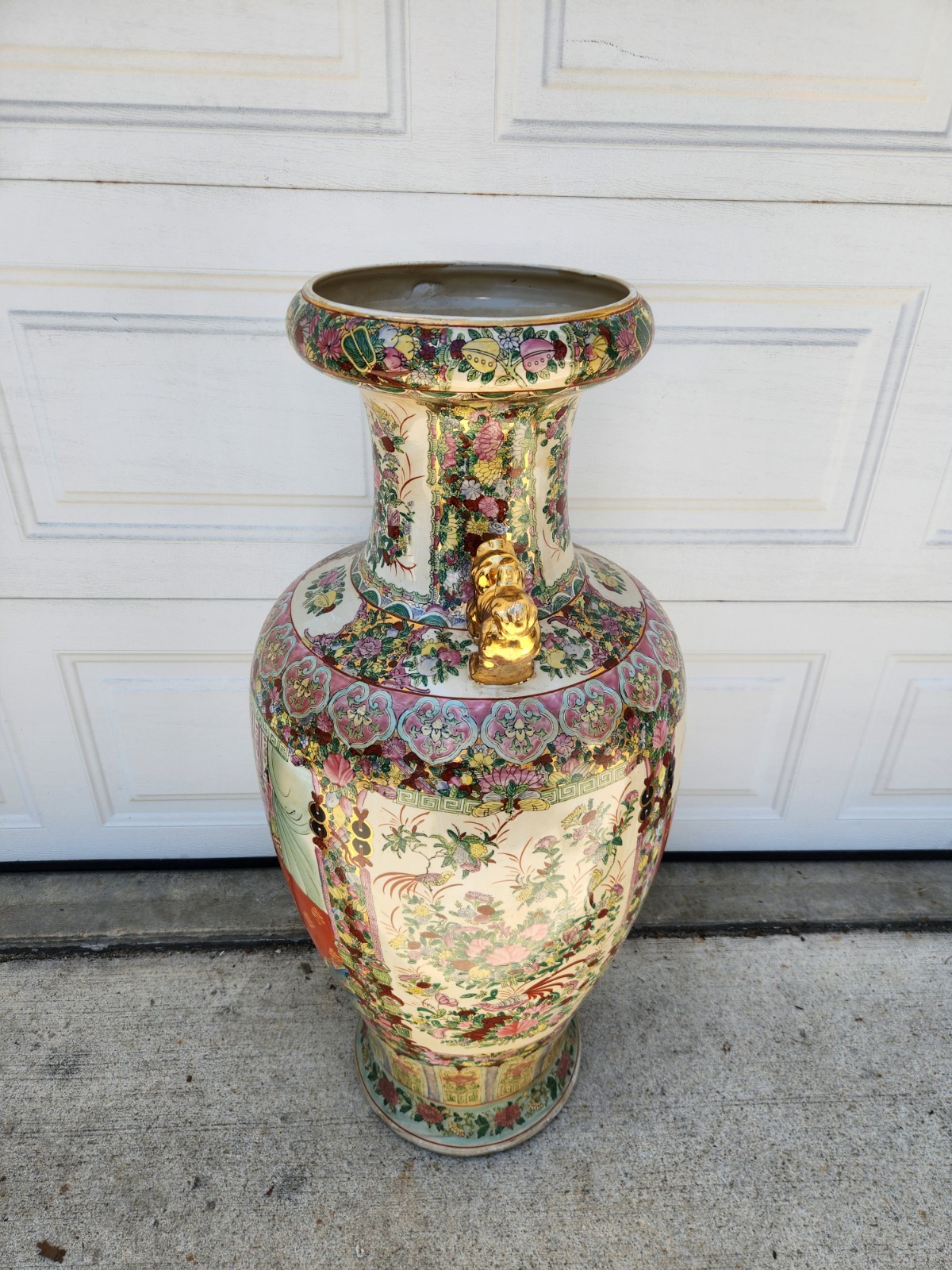  Asian Chinese Oriental Temple Vase Urn Porcelain Ceramic 42