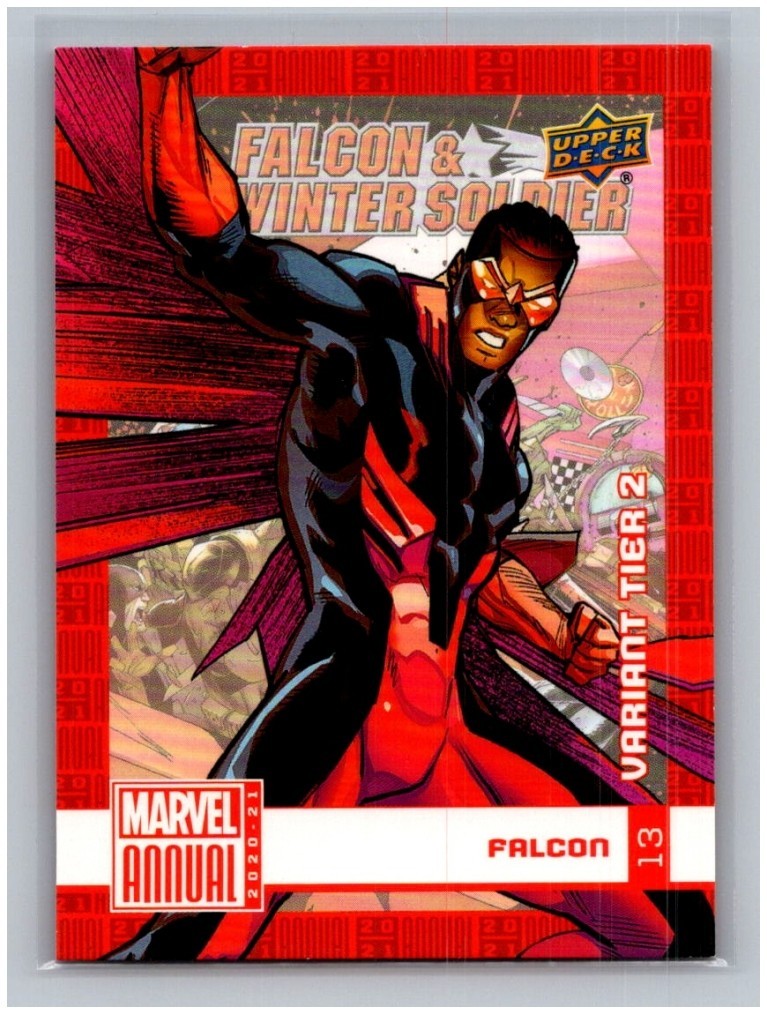 2020-21 Upper Deck Marvel Annual #13 Falcon - Tier 2 Variant SP Parallel