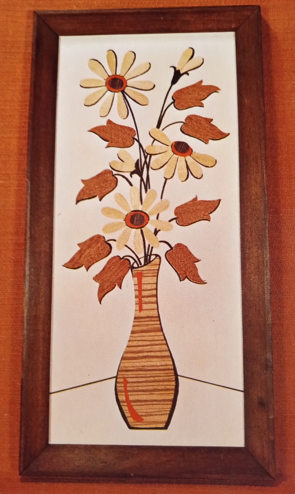 Wood Blooms Artist Fort Worth Texas National Handcraft Insti Vtg Pc