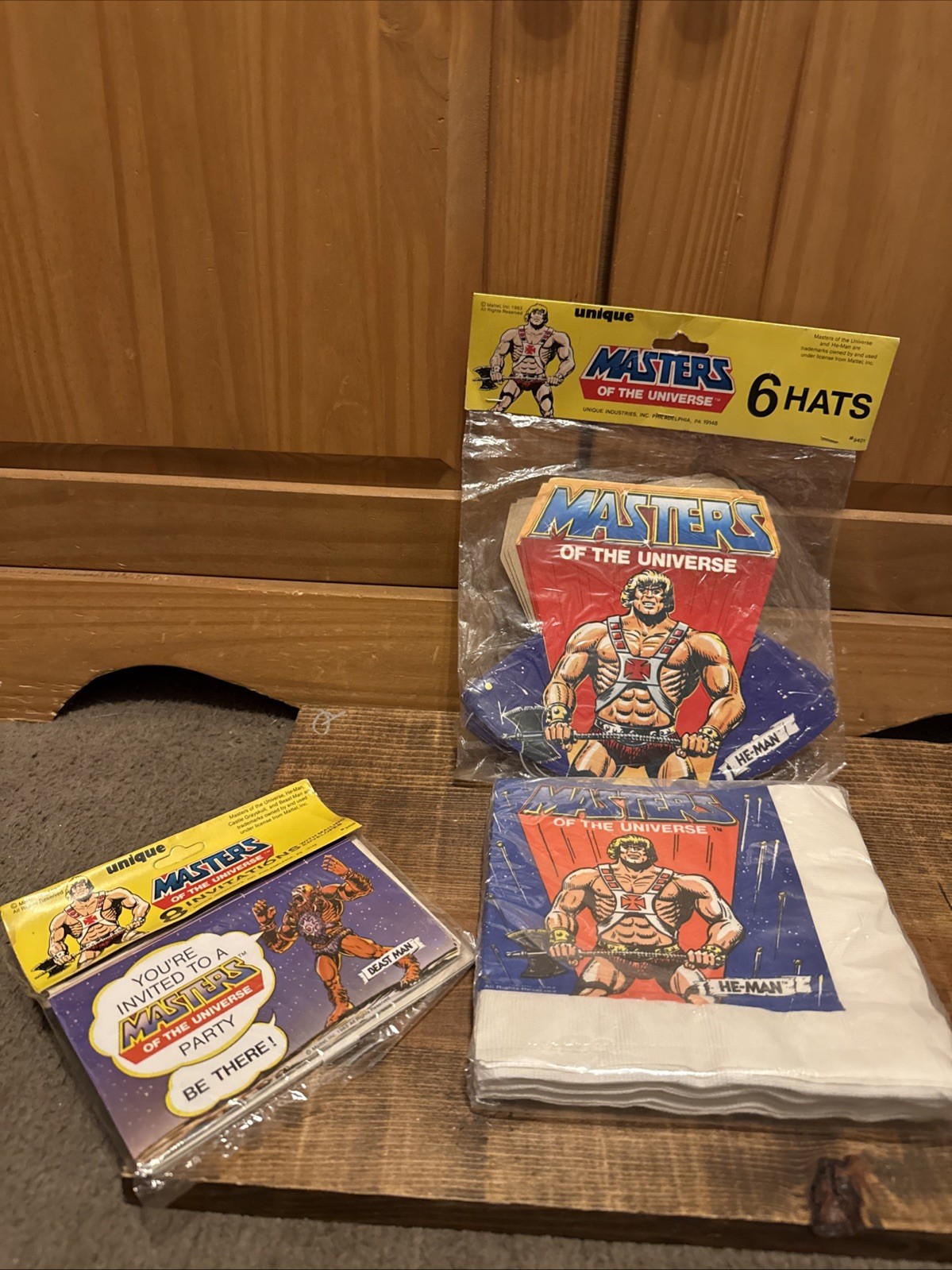 He-Man Masters of the Universe MOTU Napkins Unique Industries 16 Pack 2 Ply 1983