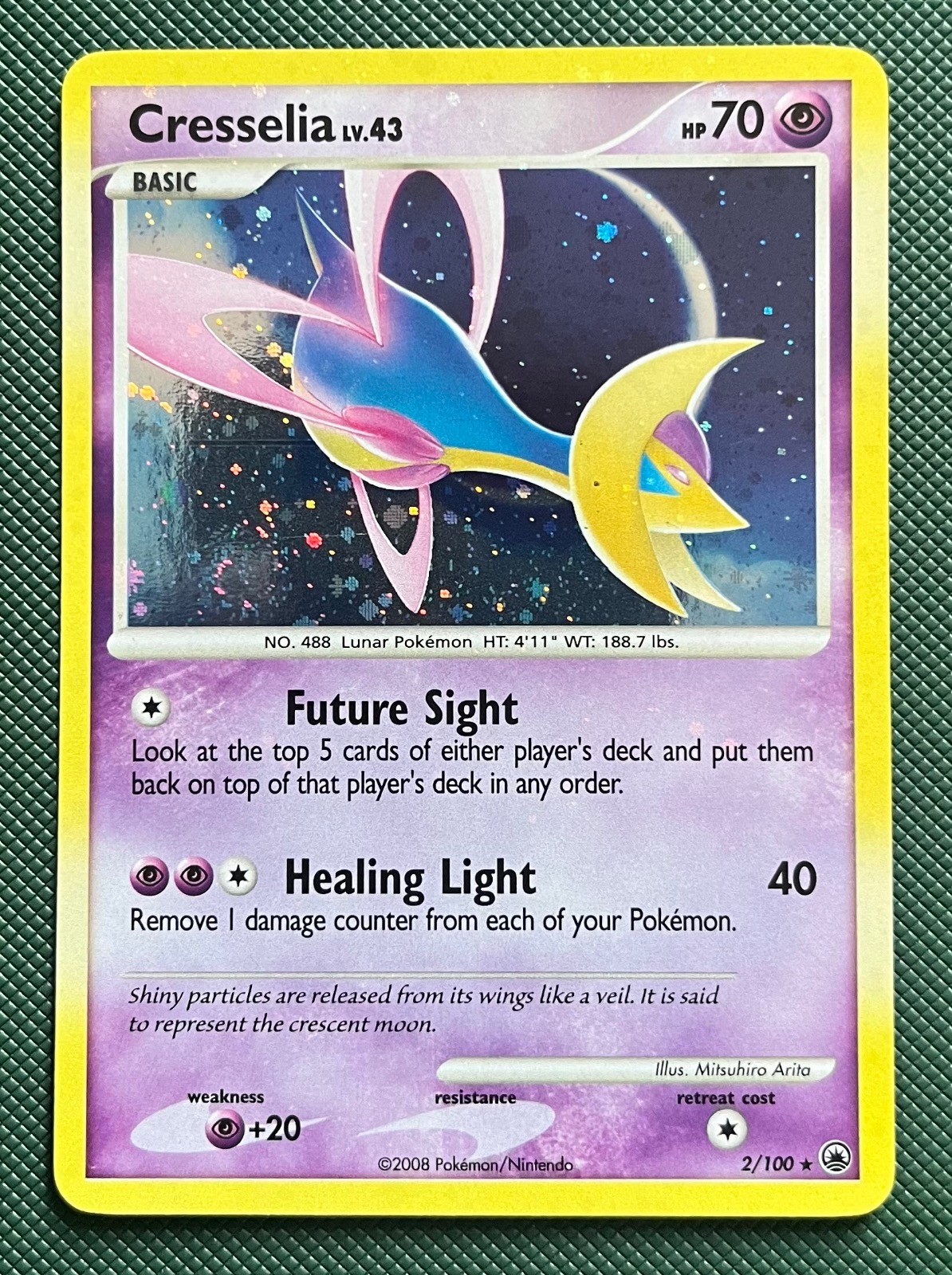 Cresselia 2/100 Holo Pokemon Majestic Dawn Near Mint