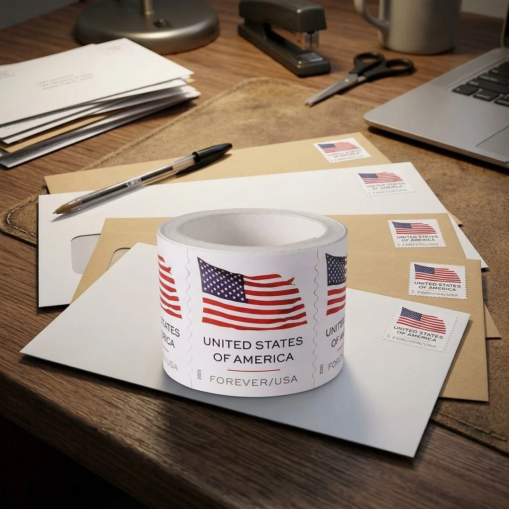 1 Roll Of 100 First Class US Postage Stamps