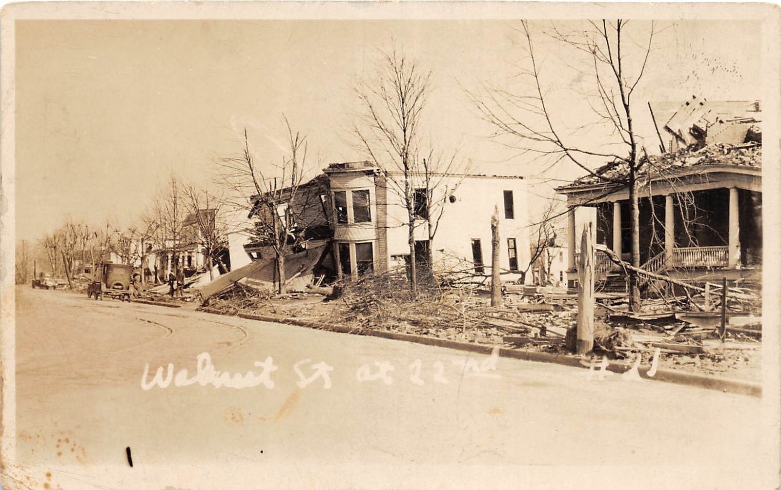 H57/ Fergus Falls Minnesota RPPC Postcard c1920s Tornado Cyclone Disaster  48