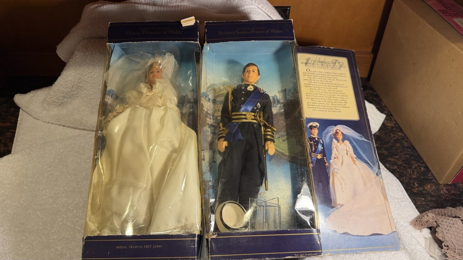 Set of 2 VTG 1982 Prince Charles and Princess Diana of Wales 12
