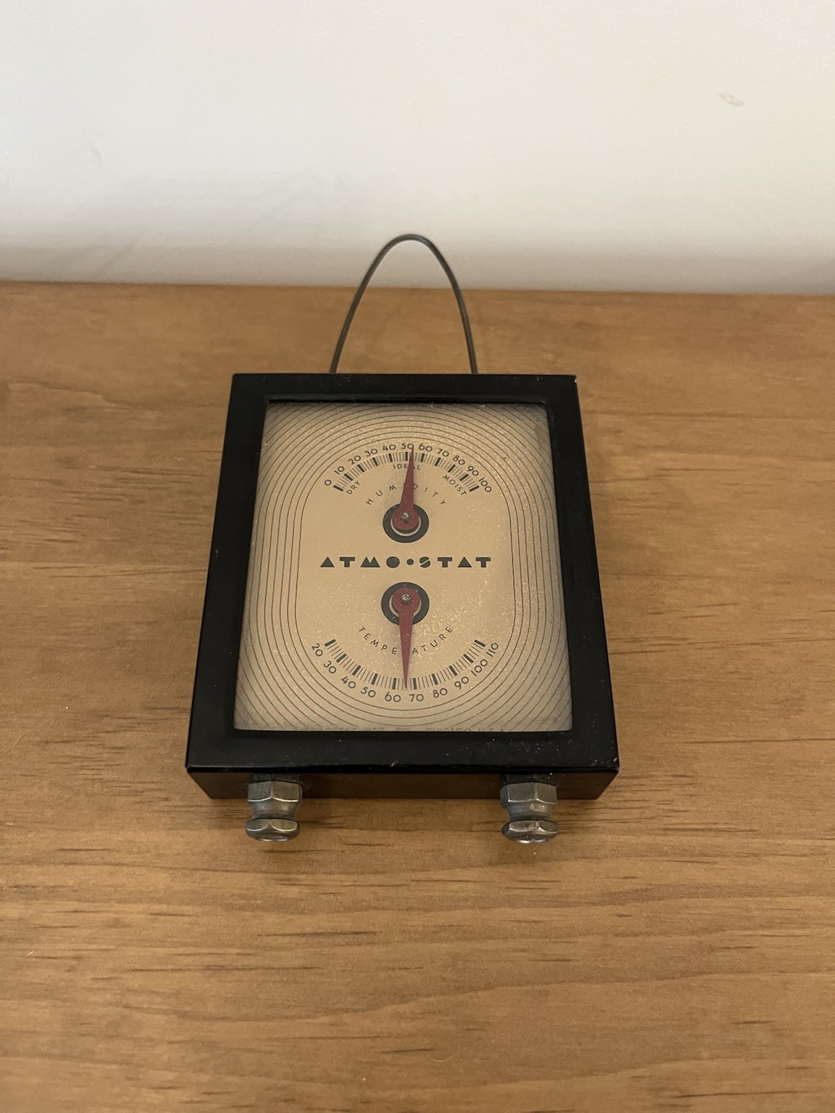 Vintage 1930’s Atmo-Stat thermometer and humidity gauge
