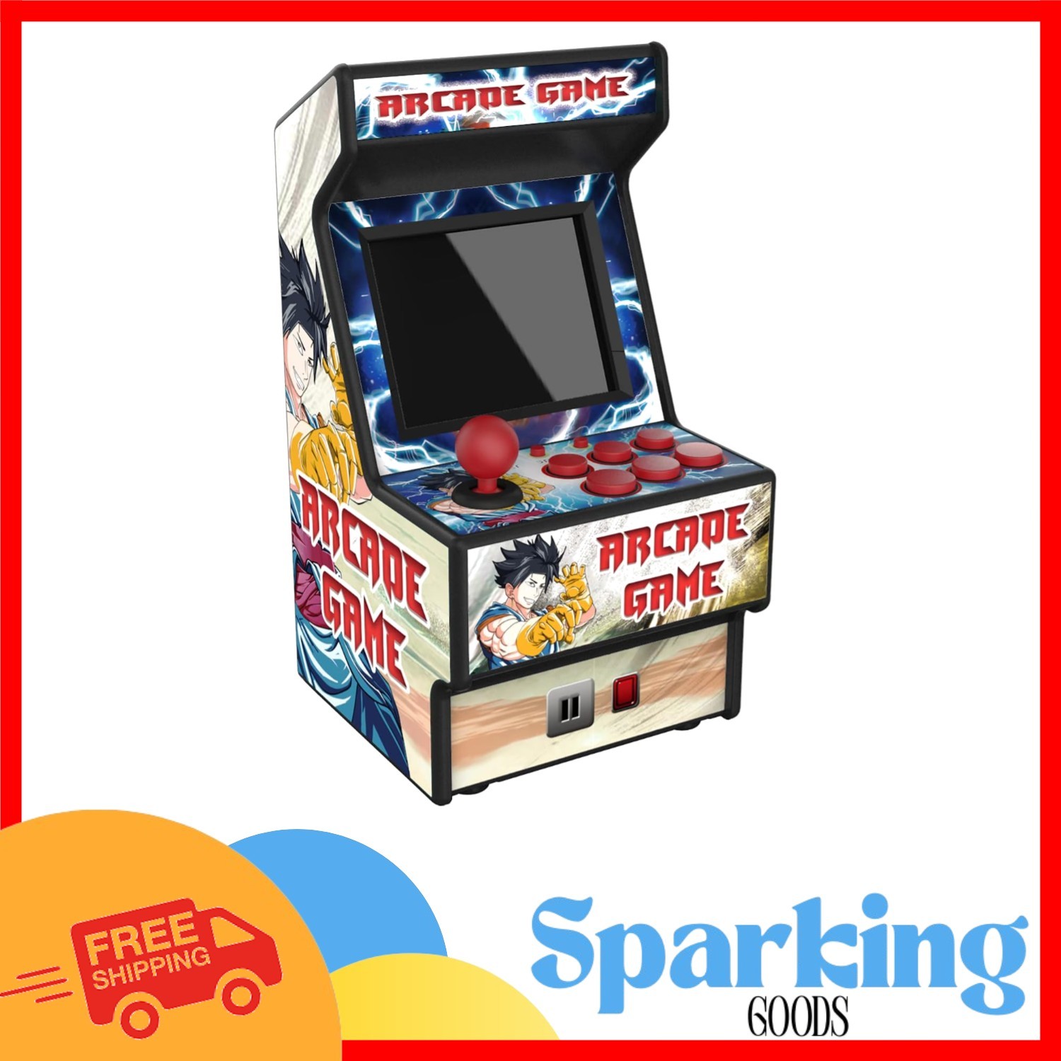 2.8 Inch Mini Arcade Machine - 156 Classic Games in Pocket-Sized Console