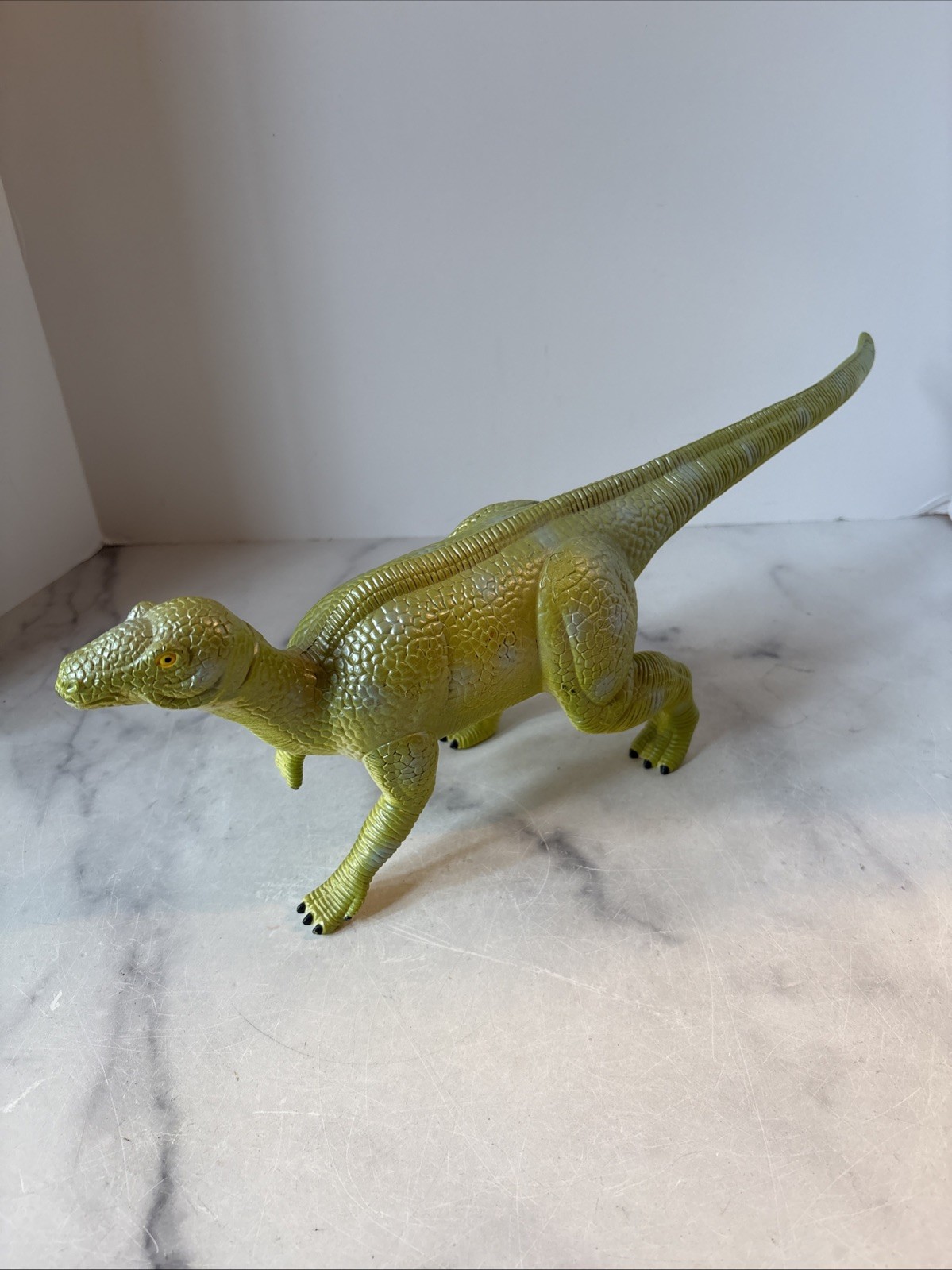 Vintage 1997 Large Iguanodon Dinosaur Toy Figure -Jurassic Park - Jasman Brand