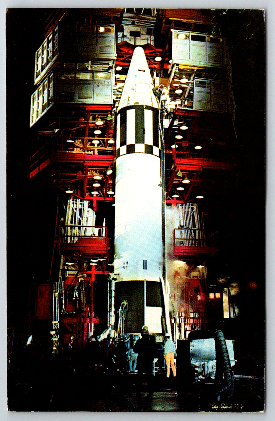 c1960s Jupiter C US Air Force IRBM Ballistic Missile Juno 1 Vintage Postcard