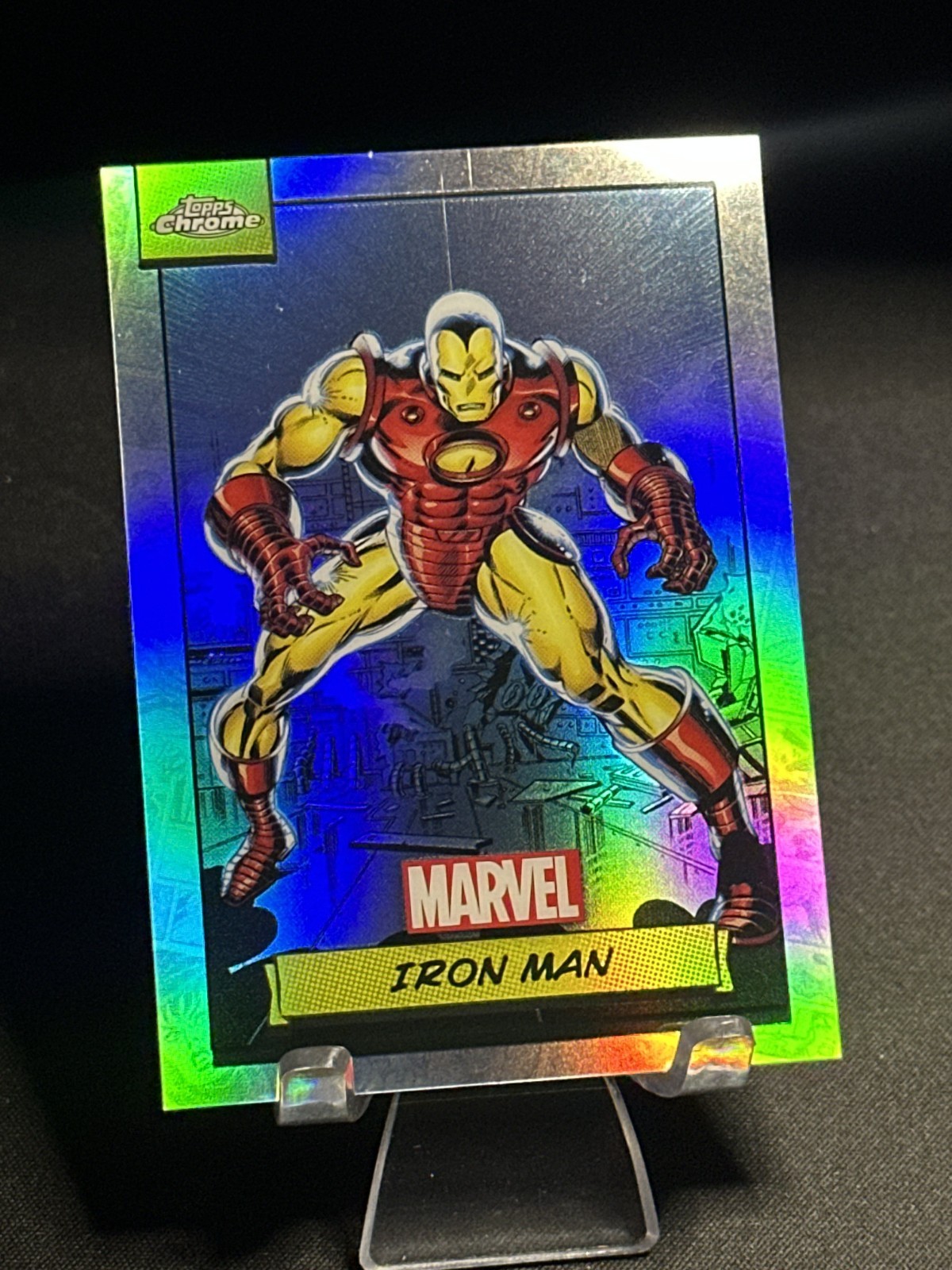 2024 Topps Chrome Marvel Comics Iron Man Refractor #13