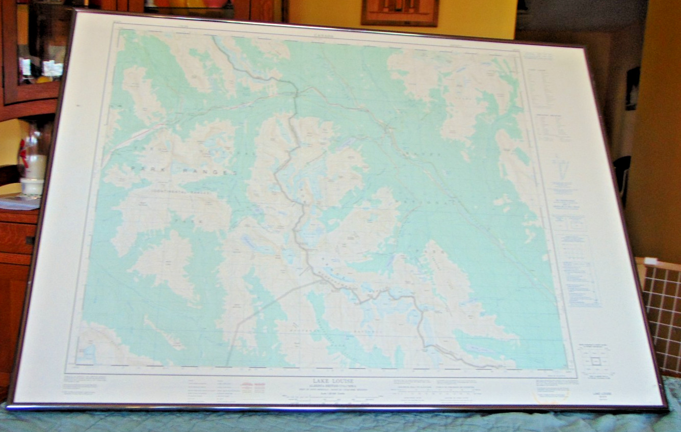 Topographical Map; Lake Louise; BC, Canada; 1:50,000; 37