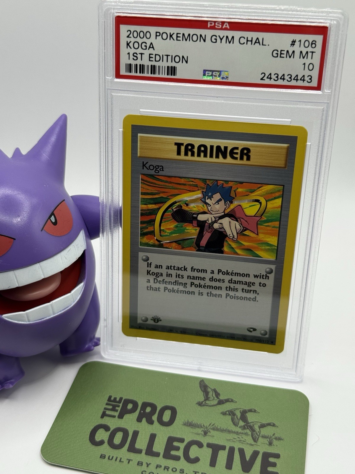 2000 Pokémon Gym Challenge 1st Ed Koga #106 PSA 10 Wizards of the Coast