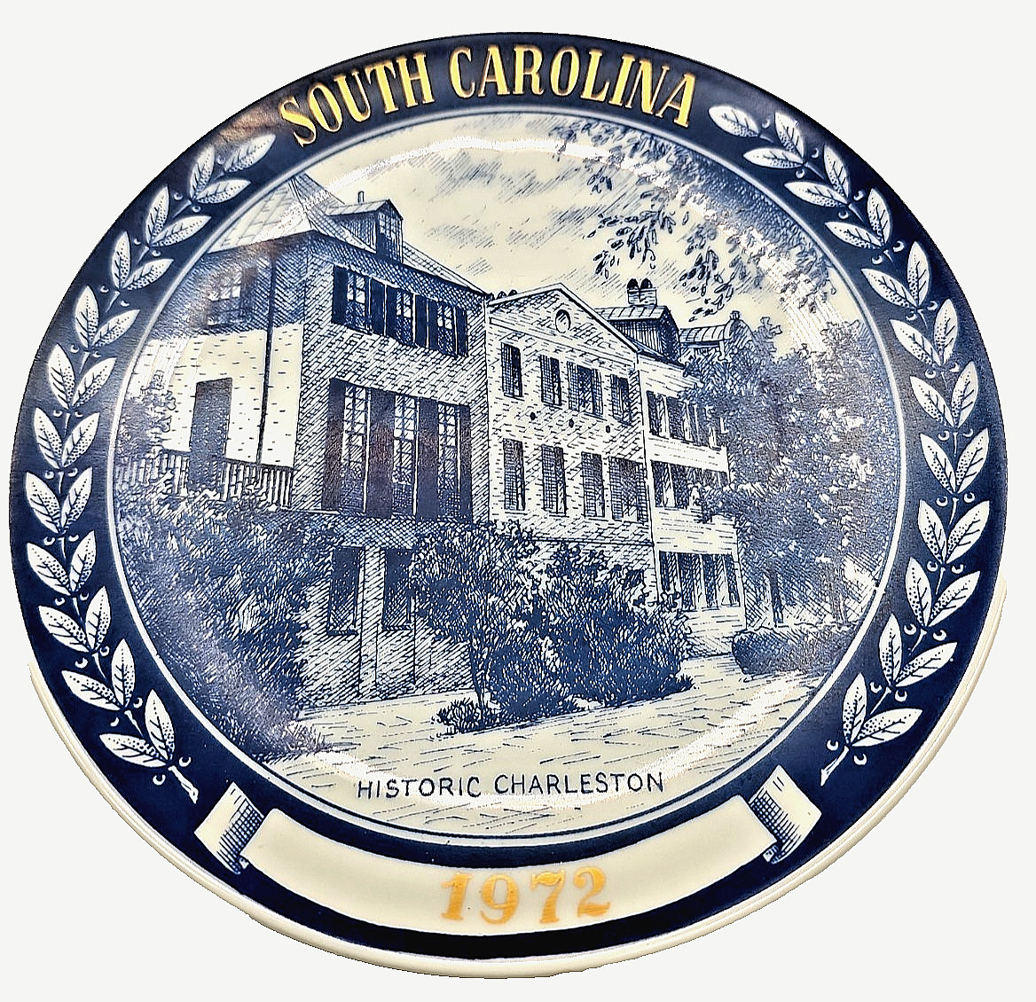 Chateau Inc South Carolina Collectible Plate 1972 Less plate 47. 7-1/4 inches
