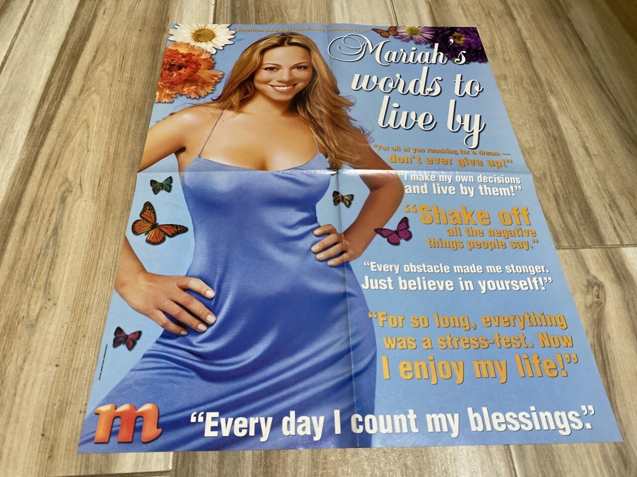 Mariah Carey Hilary Duff teen magazine poster count my blessings M