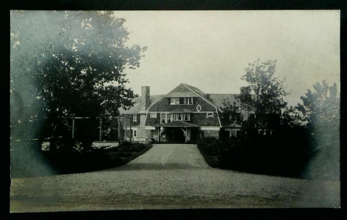 Vintage VELOX RPPC Grand Estate Mansion House Architecture Postcard c1910s