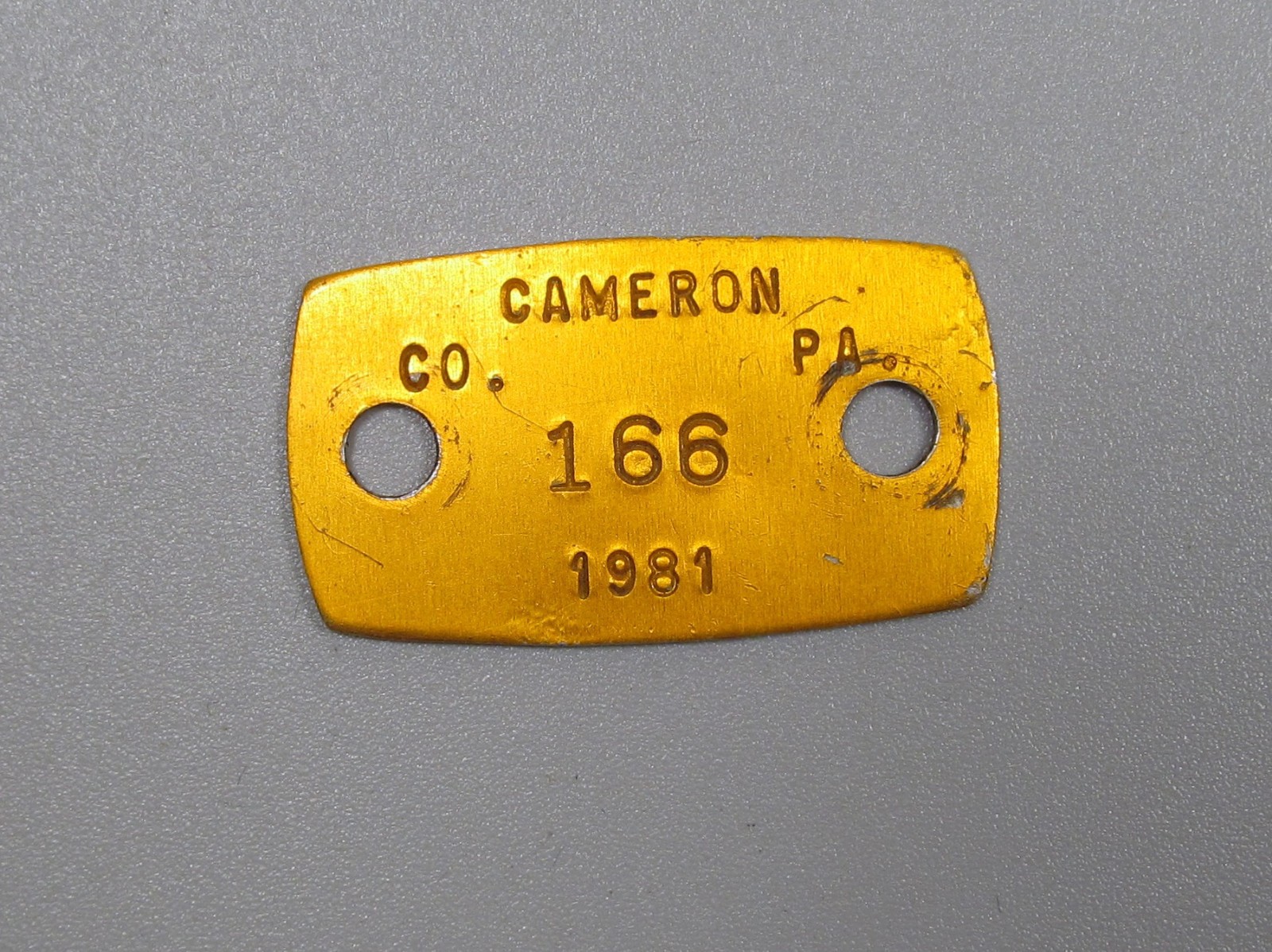 Vintage Cameron Co, PA Dog Tax Licenses  1981 Good Shape