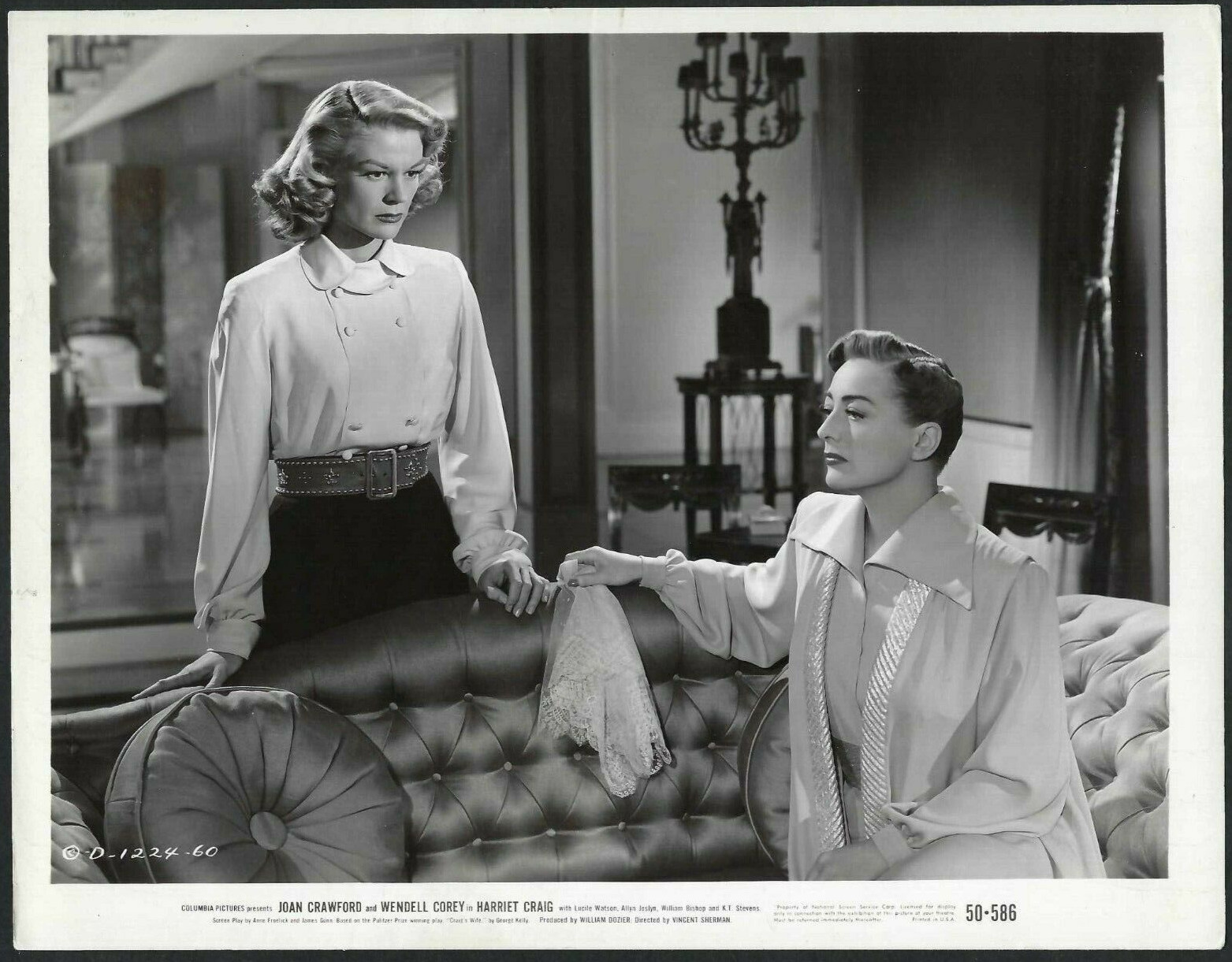 HOLLYWOOD JOAN CRAWFORD + LUCILLE WATSON STUNNING VINTAGE ORIGINAL PHOTO