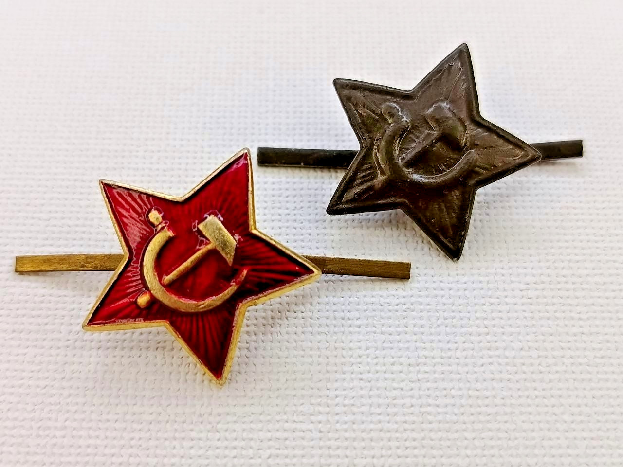 Soviet, russian, Two Cockades, everyday and field, for cap of soldier Army USSR