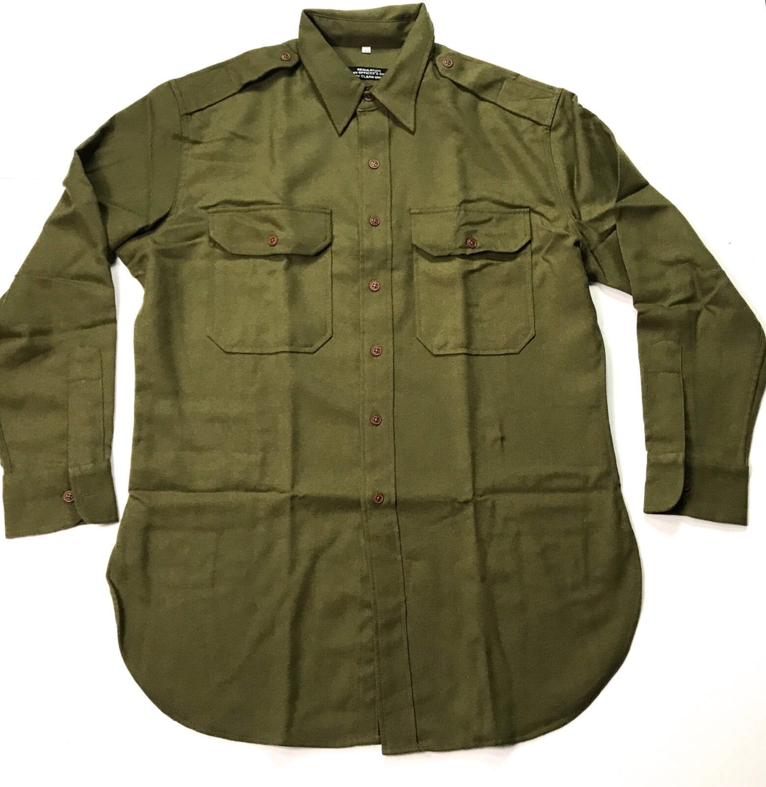 WWII US ARMY INFANTRY OFFICER M1937 M37 COMBAT FIELD WOOL SHIRT-SIZE 6 (52-54R)