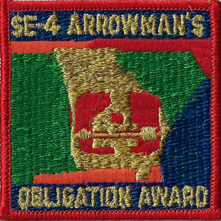 OA SE-4 Arrowman's Obligation Award RED Bdr. [MX-10406]