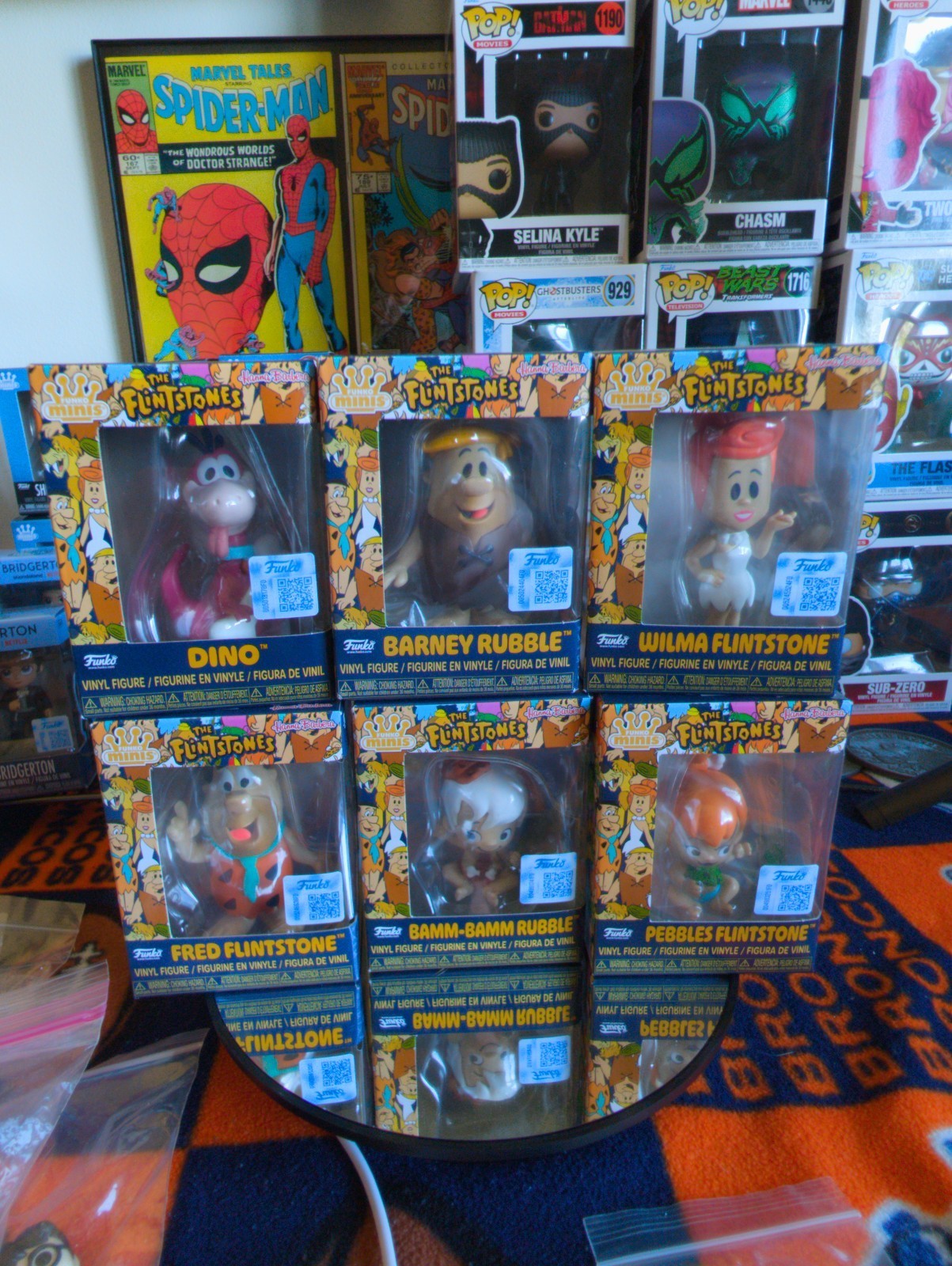 Funko Minis The Flintstones Complete Set of 6 Figures - Fred Barney Wilma NEW