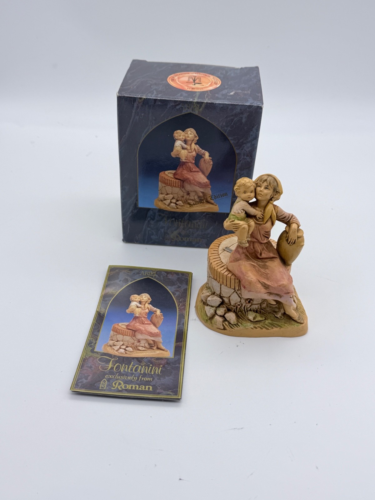 FONTANINI DEPOSE ITALY ARIEL NATIVITY VILLAGE FIGURE W BOX