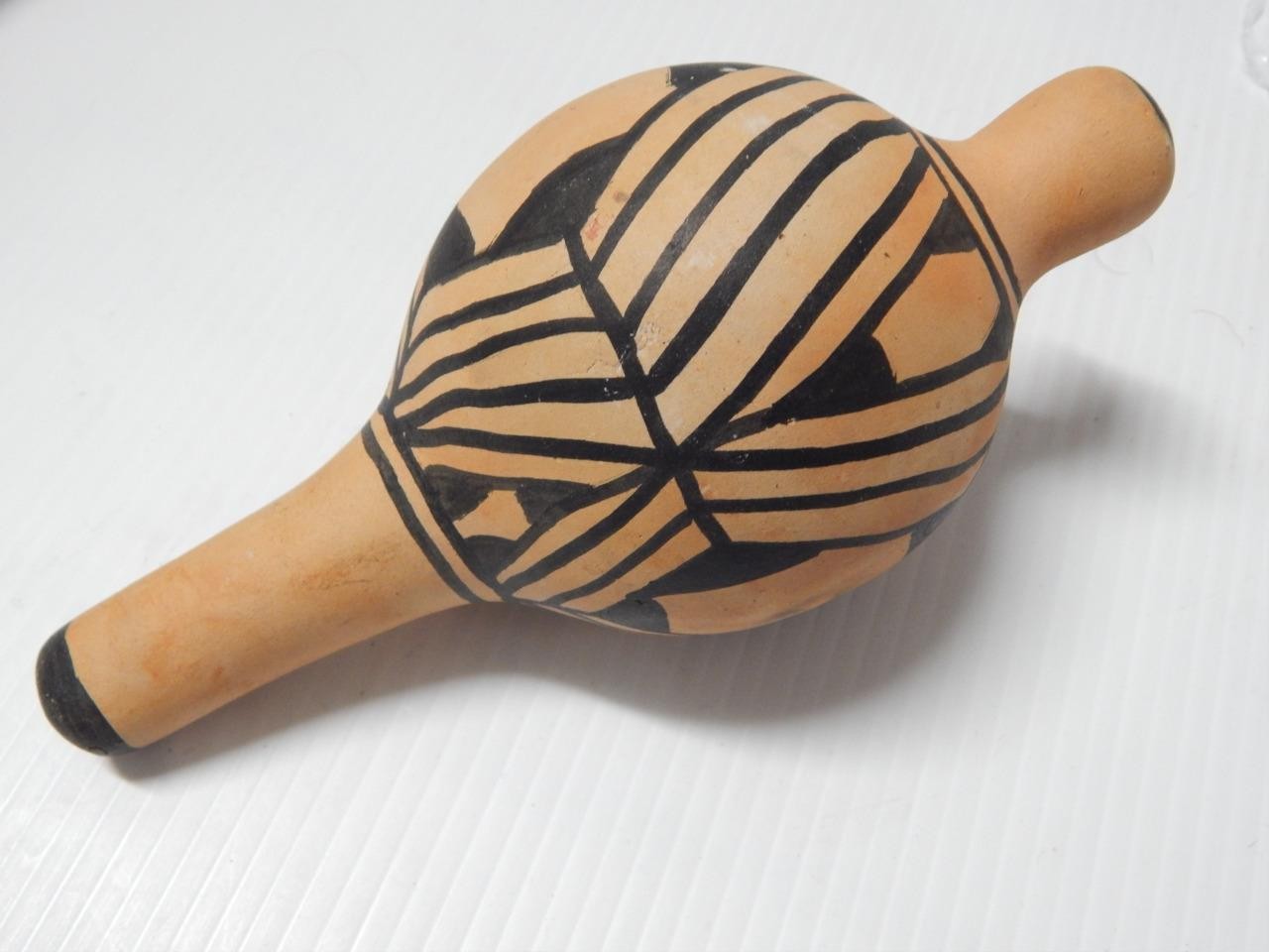 VINTAGE HOPI PUEBLO INDIAN POTTERY KACHINA RATTLE - BUY IT NOW 