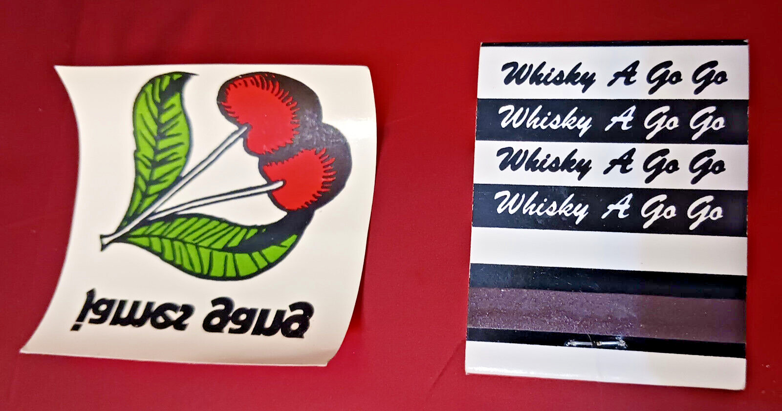 Whisky A Go Go Vintage Matchbook Hollywood CA Bands Music +JamesGangTattoo RARE