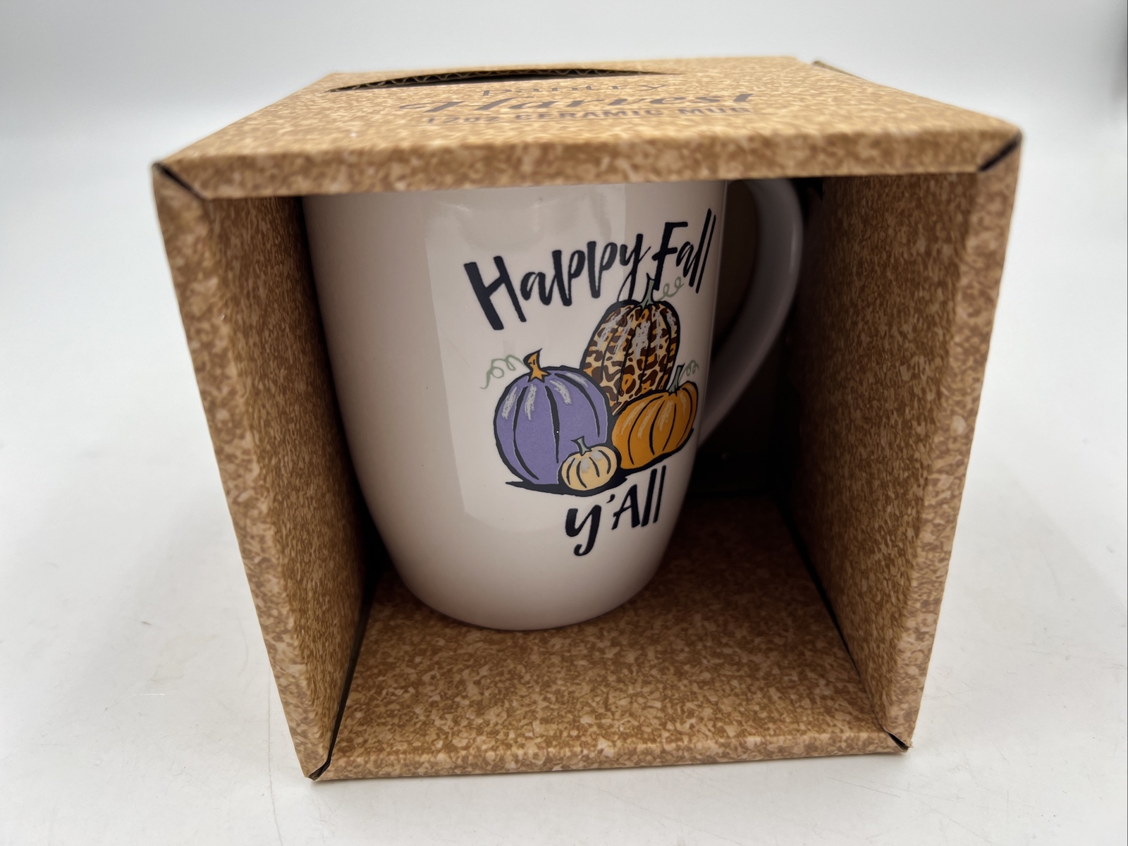 Pantry Harvest Ceramic 14oz Happy Fall Y’all Coffee Mug AA02B31003