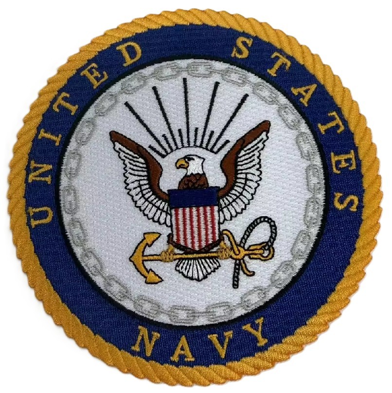 US NAVY CREST patch.  5 inch round