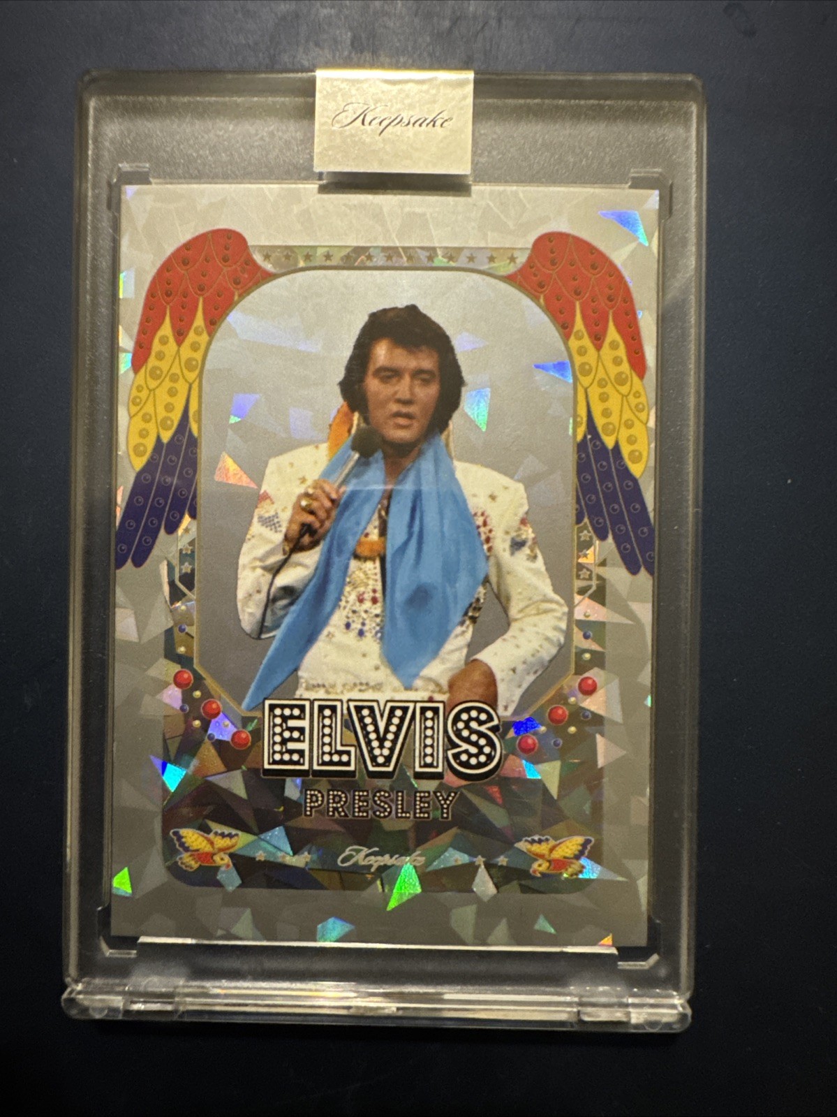 2026 Keepsake Elvis Presley  #013/200 Silver Cracked Ice Encased
