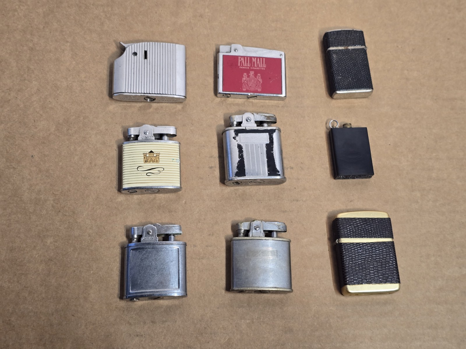 Vintage Lighters Lot Of 9 Vintage Lighters Ronson + others See Photos