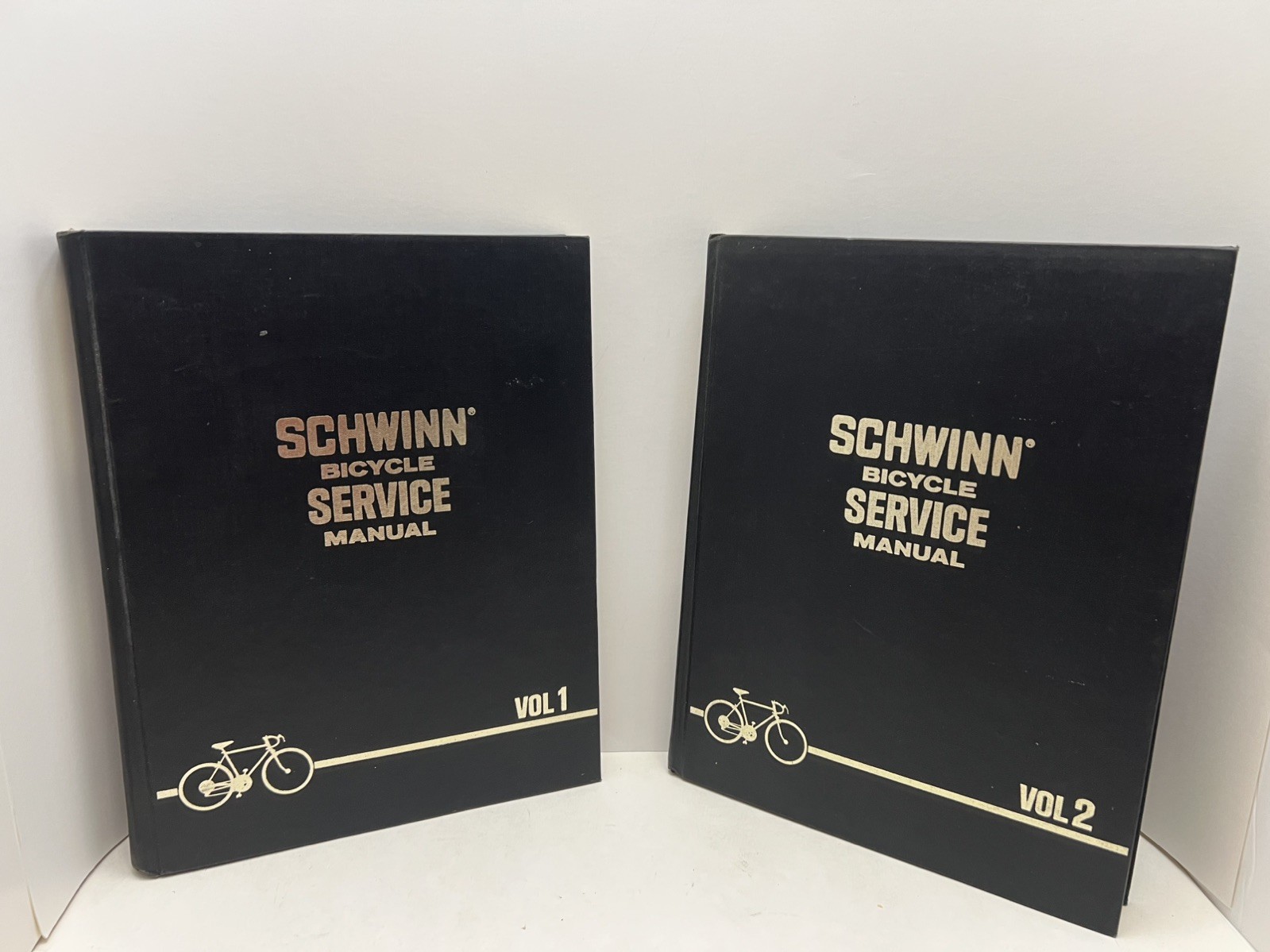 Vintage 1969-72 SCHWINN Bicycle Service Manuals Vol. 1 & 2 • Hardcover MINT