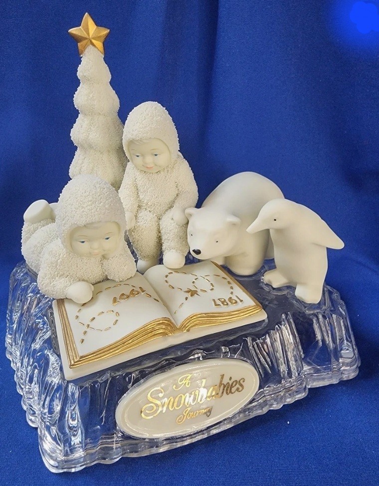 Vtg~Dept 56 Snowbabies Let\'s Go See Jack Frost Penguin 10th Anniversary 68850