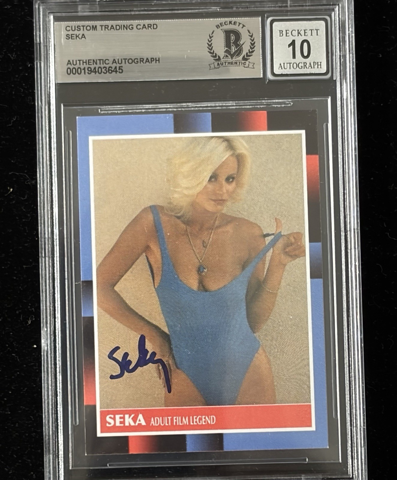 SEKA Signed Custom Trading Card BAS Beckett COA Autograph Grade 10