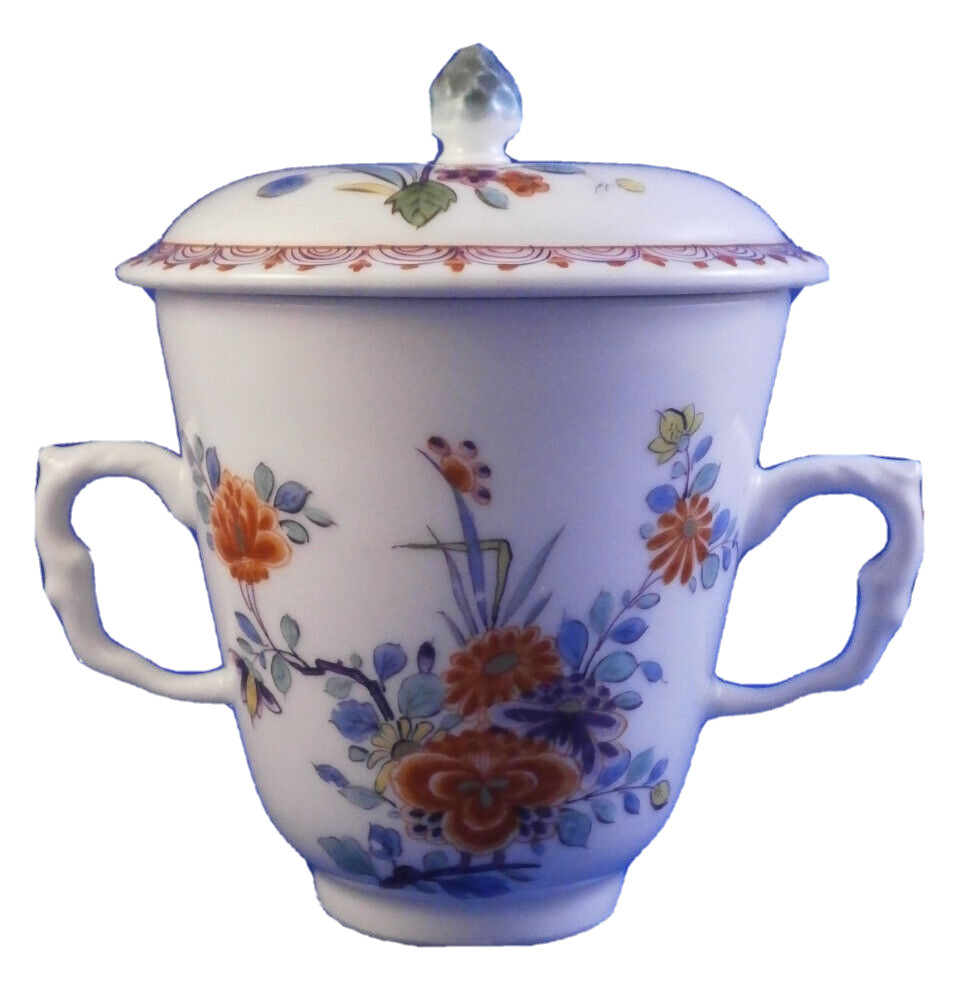 Antique 18thC 1730 Meissen Porcelain Kakiemon Lidded Cup Porzellan Deckeltasse
