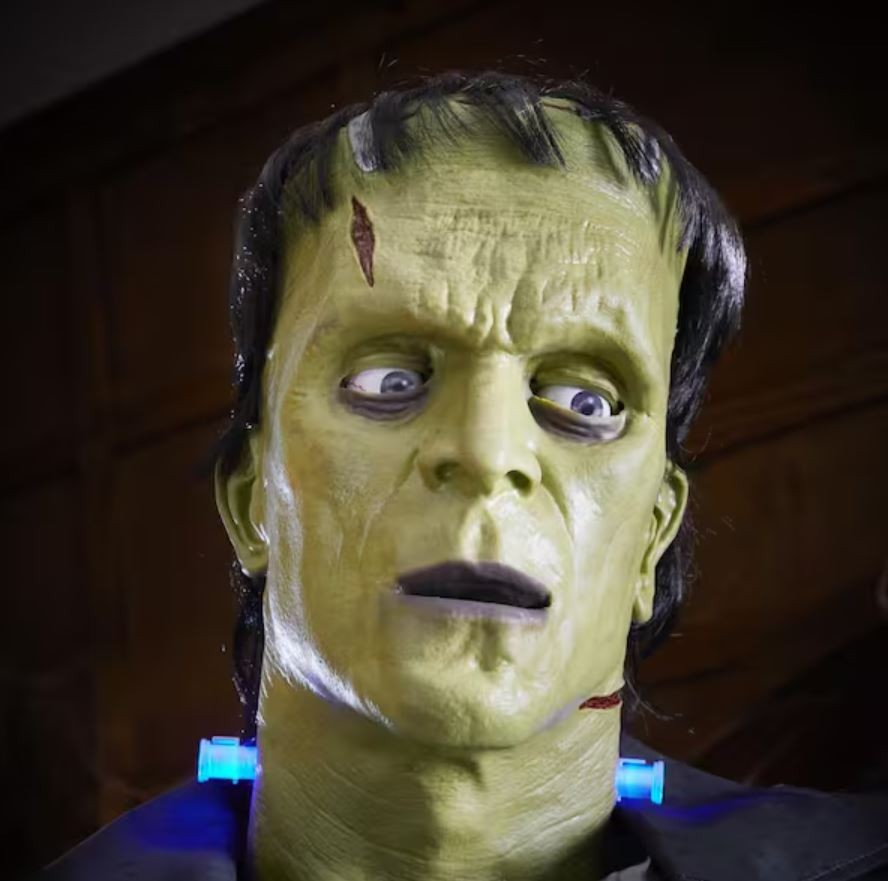 7 FT ANIMATED LED FRANKENSTEIN MONSTER HALLOWEEN ANIMATRONIC PROP